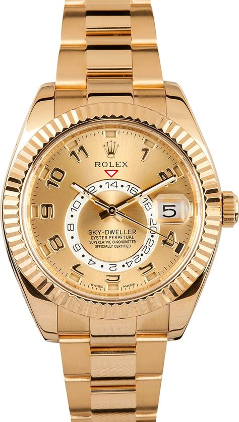 rolex gold sky dweller price.